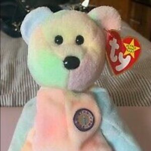 Ty Beanie Baby Birthday Bear. Great condition!
